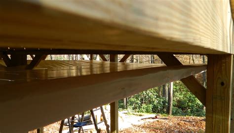 Lises Log Cabin Life Building A Rain Shield Under The Deck