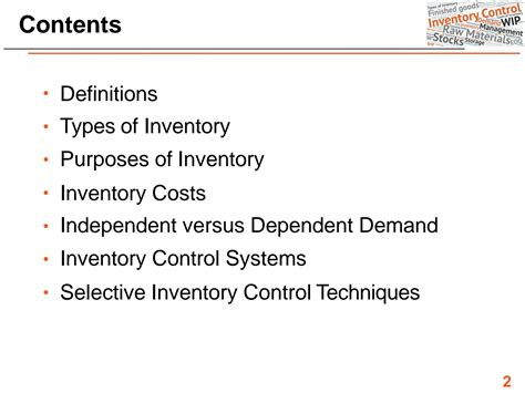 Types Of Inventory Control Systems