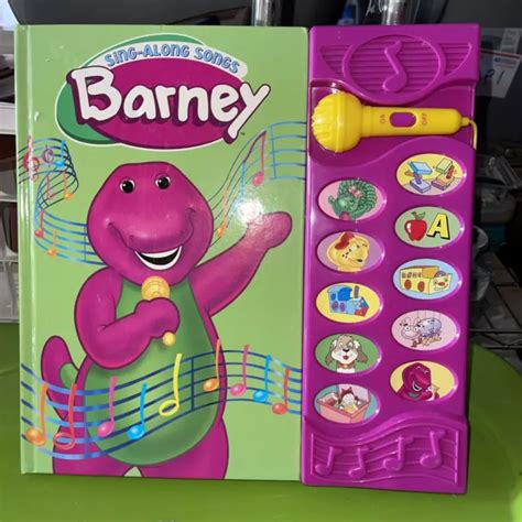 BARNEY PURPLE DINOSAUR Sing-Along Songs - Hardcover - Excellent ...