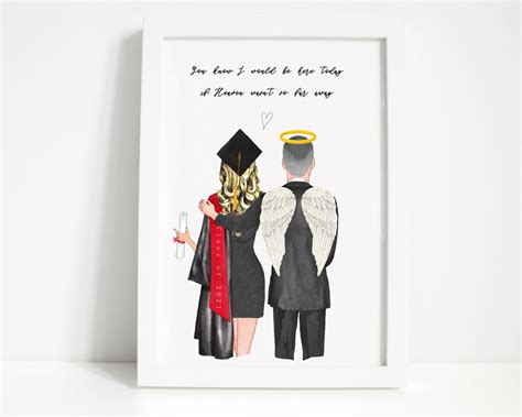 Personalized Graduation Keepsake Print From Heaven Custom Graduation