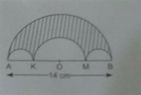 In The Given Figure Find The Area Of Shaded Region The Diameter Of