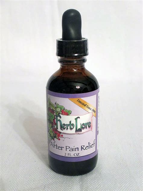 Herb Lore After Pain Relief Tincture - The Midwife's Mercantile