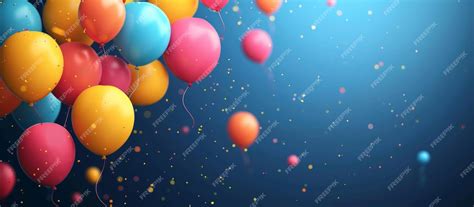 Premium Photo | Cartoon background with colorful balloons