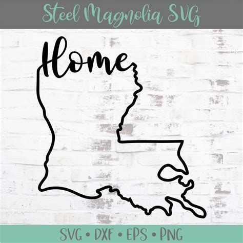 Louisiana Outline Svg Louisiana Cursive Vector File Louisiana Design