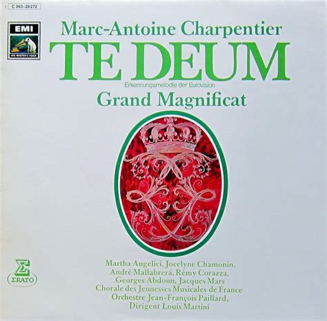 Amazon Charpentier Te Deum Grand Magnificat Vinyl LP Record