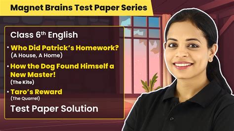 Magnet Brains Test Paper Solution Class 6 English Honeysuckle Book