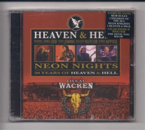 HEAVEN HELL Neon Nights Live At Wacken CD Rare SEALED Black