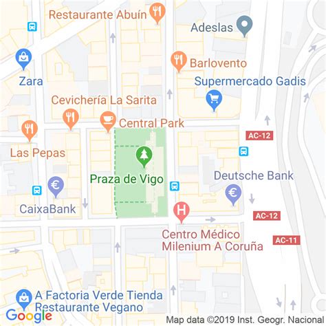 C Digo Postal Calle Vigo Praza En A Coru A Codigopostalde Es