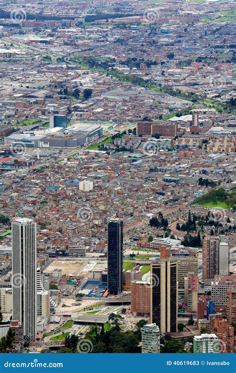 Paisaje Urbano De La Ciudad De Bogotá Colombia Foto De Archivo