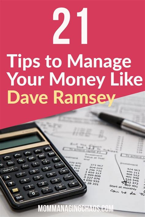 Dave Ramsey Money Tips Quick Budget Save Money And Become A Better