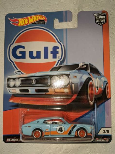 Hw600 Hot Wheels 2019 Car Culture Gulf Racing Nissan Laurel 2000 SGX