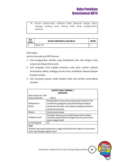 Soal Hots Tentang Perubahan Wujud Benda Contoh Soal Hots Sd Kelas 3 Tema 3 Subtema 2