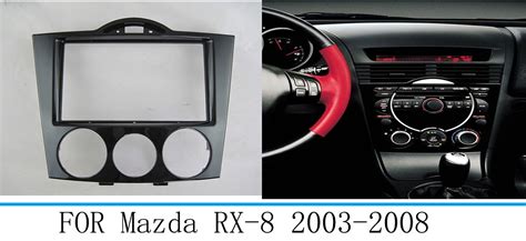 For Mazda Rx Stereo Fascia Dash Panel Din Frame Trim Kit