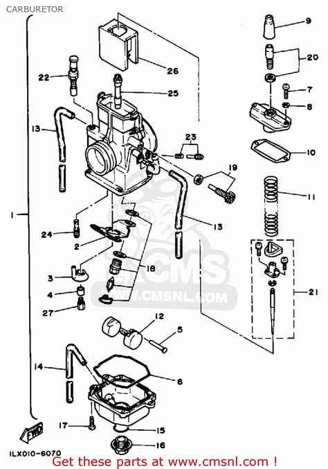Yamaha Yz125 Competition 1986 G Usa Carburetor Buy Original
