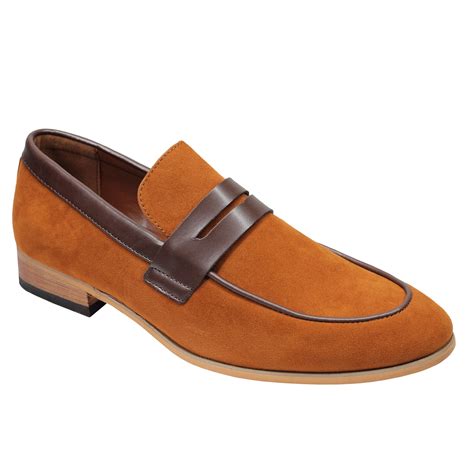 Suede Penny Loafers Xposed