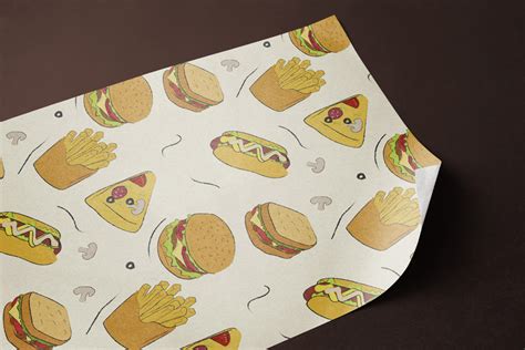 Custom Burger Wrapping Paper Imprimerie Avantage