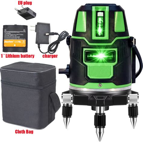 5 Lines Green Laser Level 360 Self Leveling Rotary Cross Laser Line