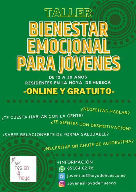 TALLER SOBRE BIENESTAR EMOCIONAL PARA JÓVENES