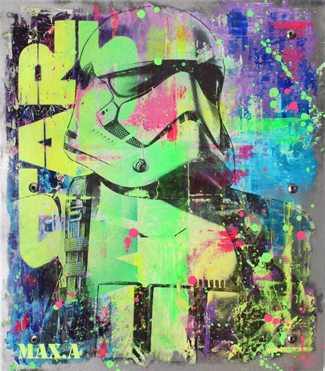 Stormtrooper On Steel Par Maxime Andriot 2022 Peinture Artsper