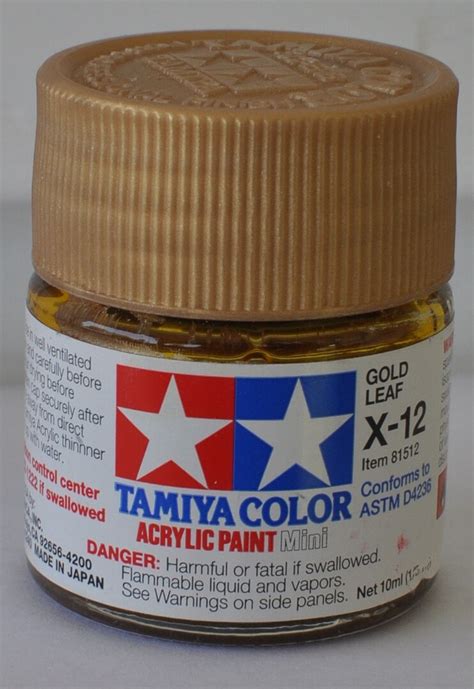 Acrylic Mini X Gold Leaf Oz Hobby And Model Acrylic Paint