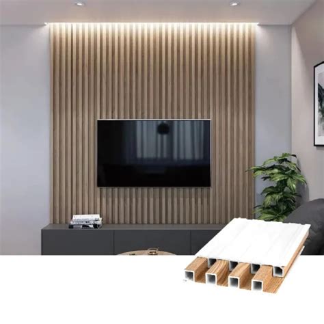 Cheaper Interior Wpc Wall Panels Composite Indoor Wooden Cladding Wall