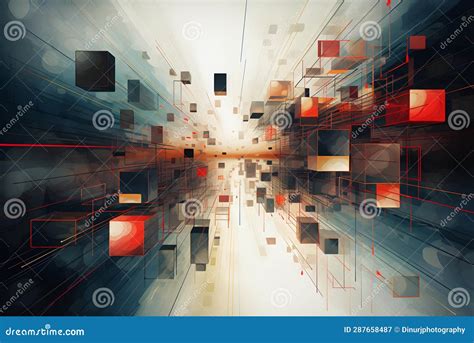 Dimensiones Paralelas Abstracci N Geom Trica Stock De Ilustraci N