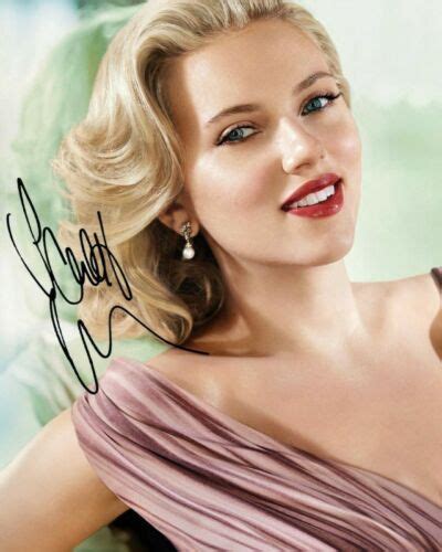 Scarlett Johansson Autograph Signed Photo Print Ebay