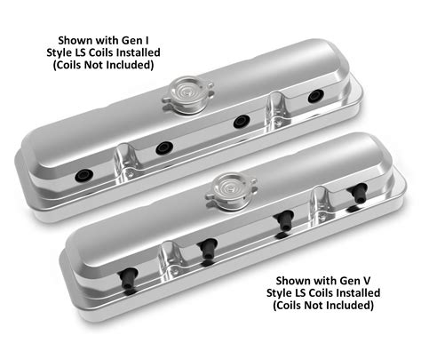 Holley Pc Ls Pontiac Style Valve Covers Polished Finish