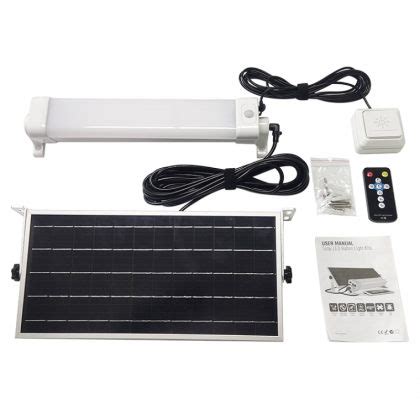 Ultimate Led Solar Batten Light With Pir Sensor Wall Switch Extension