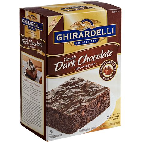 Ghirardelli 7 5 Lb Double Dark Chocolate Brownie Mix 4 Case