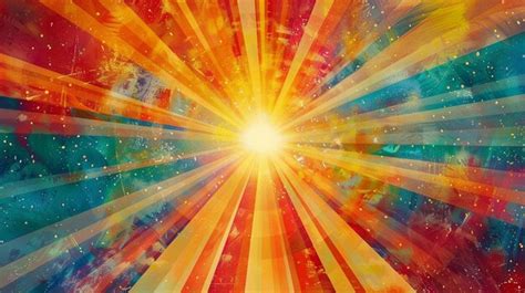 Colorful Burst Background Illustration Premium Ai Generated Image