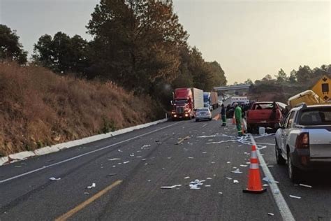 Accidente Autopista Siglo 21 Michoacán Carambola Deja Heridos