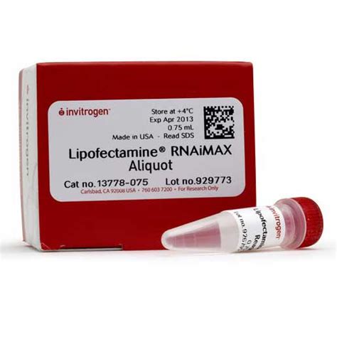 Lipofectamine™ Rnaimax Transfection Reagent生物试剂南京森贝伽生物科技有限公司