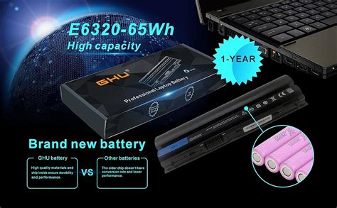 Amazon GHU New Battery 65 WH RFJMW F7W7V Y61CV Compatible With