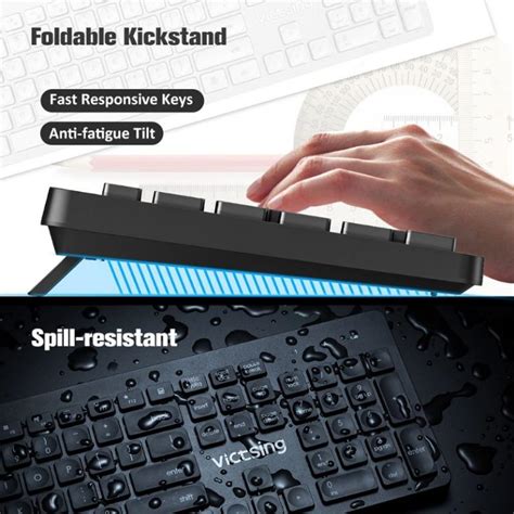 FREE DELIVERY WARRANTY VicTsing PC176 Wireless Keyboard And Mouse