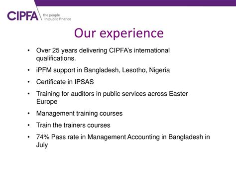 PPT - \ CIPFA Education and Training Centre PowerPoint Presentation