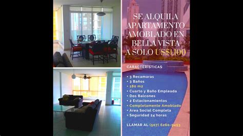 Apartamento Amoblado En Alquiler En Bella Vista PH Bella Vista Park