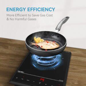 Hermitlux Portable Induction Cooktop W Professional Hot Plate With Sensor Touch Safety