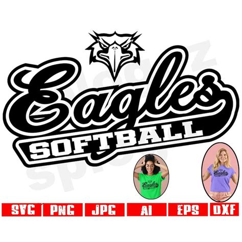 Eagles Softball Svg Eagle Softball Svg Eagles Softball Png E Inspire