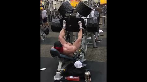 New Leg Press World Record By Bradly Castleberry Youtube