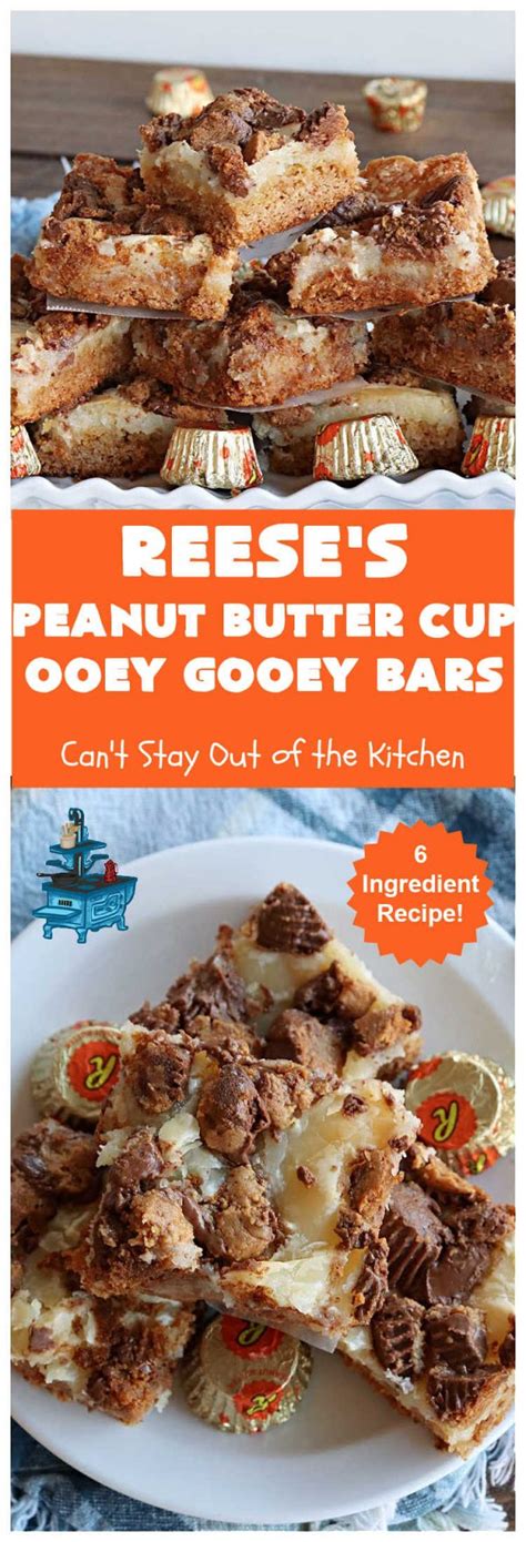 Reeses Peanut Butter Cup Ooey Gooey Bars Can T Stay Out Of The Kitchen