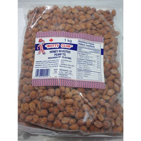 Nutty Club Honey Roasted Peanuts 1 Kg Bag