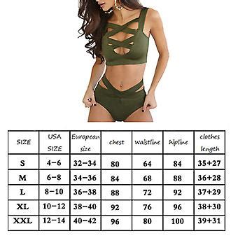 Sommer Sexet Bikini Badetøj Todelt Snørebånd Op Sexet Bikini Badetøj Strand Badetøj Fruugo DK