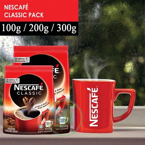 Exp 2024 Nescafe Classic Coffee Refill Pack 300gm Nescafe Classic Black Coffee Nescafe