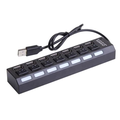 Hub Usb Aliment Hub Usb Ports Plus Ports Avec Interrupteurs