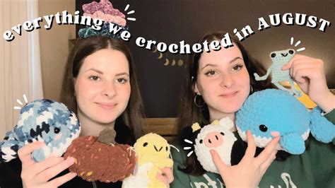 Everything We Crocheted In August Market Prep Links To Patterns