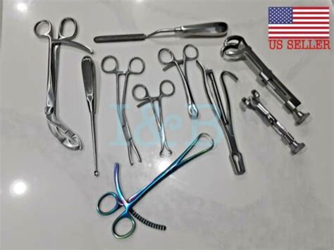 10 Assorted Orthopedic Surgical Instruments Custom Made Set O R