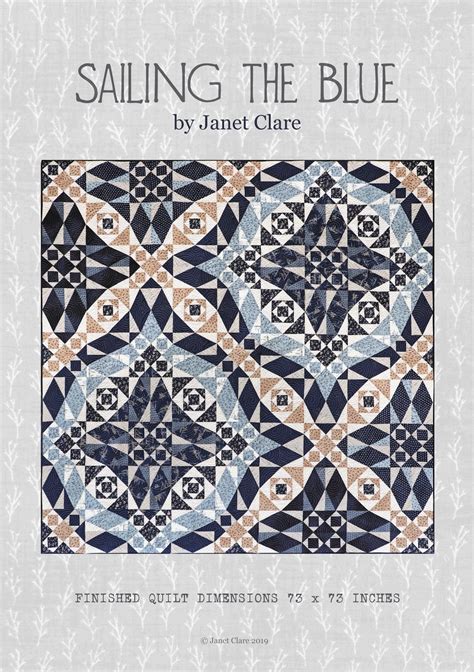 Sailing the Blue Quilt Pattern PDF Download A Fabulous Quilt Featuring Janet's 'ebb and Flow ...