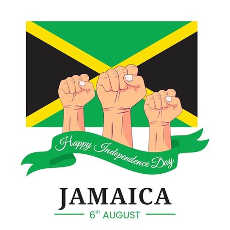 Premium Vector Vector Graphic Of Happy Jamaica Independence Day For