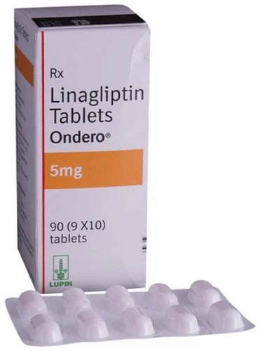 Linagliptin Tablets IP, 5 mg, Packaging Size: 1*10 at ₹ 309/stripe in ...